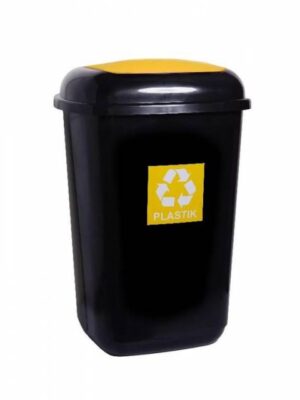 Kinekus Kôš na separovaný odpad QUATRO 45l žltý - plast