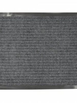 Kinekus Rohož 40x60 cm guma + textil sivá pruhovaná s gumeným okrajom