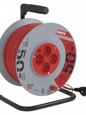 EMOS PVC predlžovací kábel na bubne – 4 zásuvky