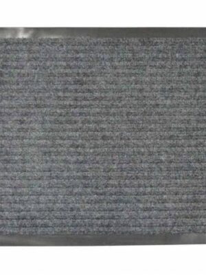 Kinekus Rohož 50x80 cm guma + textil šedá pruhovaná s gumenným okrajom