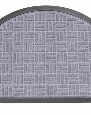 Kinekus Rohož 45x75 cm polkruh guma + textil sivá