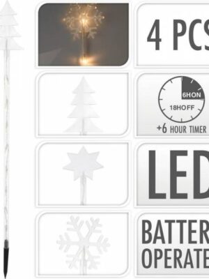 Kinekus Svetlo vianočné zapichovacie 36 LED teplé biele