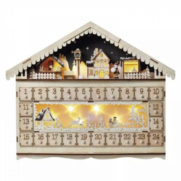 EMOS Vianočný adventný kalendár domček