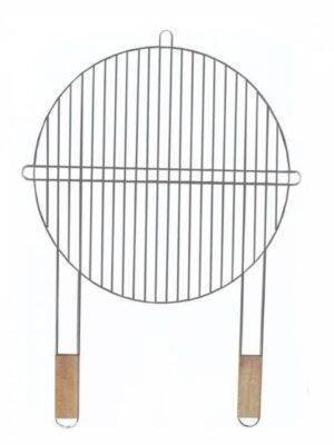 Kinekus Rošt okrúhly s dvoma drevenými rúčkami 46 cm