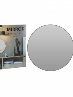 Kinekus Zrkadlo nástenné okrúhle 55cm čierny kovový rám